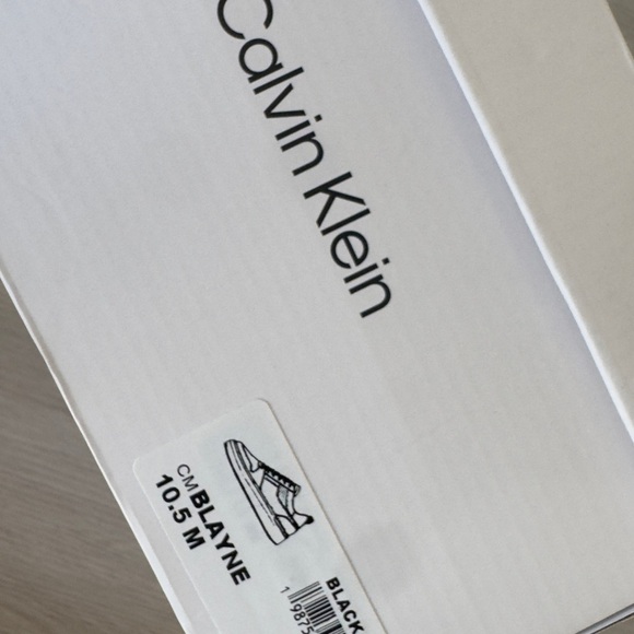 Calvin Klein Men's Blayne Casual Lace-Up White, Green, and Black Sneakers - Picture 13 of 15